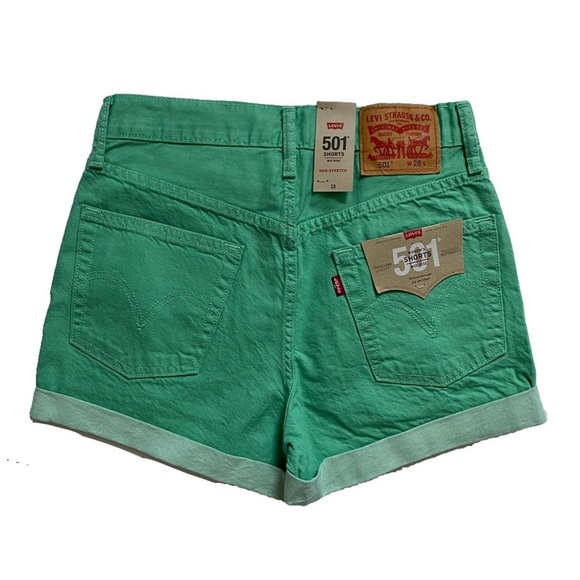 Levi's Pants - Brand new with tags never worn NWT green Levi’s denim shorts